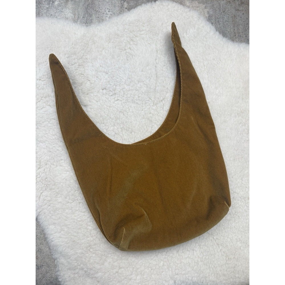 Merit Cosmetic Bag Signature Tie Top Camel Tan Corduroy Cottagecore Makeup